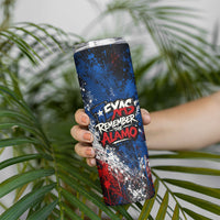 Texas Remember The Alamo Skinny Tumbler Distressed Splatter Paint Texan Pride