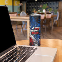 Texas Remember The Alamo Skinny Tumbler Distressed Splatter Paint Texan Pride