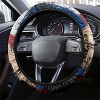 Texas Remember The Alamo Steering Wheel Cover Distressed Splatter Paint Texan Pride