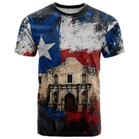 Texas Remember The Alamo T Shirt Distressed Splatter Paint Texan Pride