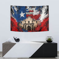 Texas Remember The Alamo Tapestry Distressed Splatter Paint Texan Pride