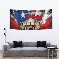 Texas Remember The Alamo Tapestry Distressed Splatter Paint Texan Pride