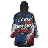 Texas Remember The Alamo Wearable Blanket Hoodie Distressed Splatter Paint Texan Pride