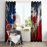 Texas Remember The Alamo Window Curtain Distressed Splatter Paint Texan Pride