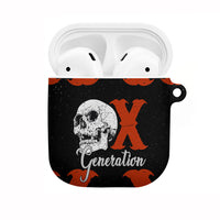 Generation X Skull AirPods Case Retro Distressed Grunge Edgy Nostalgia