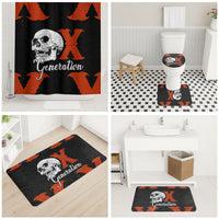 Generation X Skull Bathroom Set Retro Distressed Grunge Edgy Nostalgia