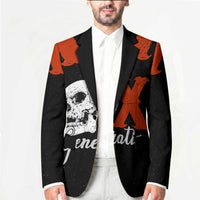 Generation X Skull Blazer Retro Distressed Grunge Edgy Nostalgia