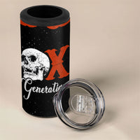 Generation X Skull 4 in 1 Can Cooler Tumbler Retro Distressed Grunge Edgy Nostalgia
