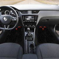 Generation X Skull Car Mats Retro Distressed Grunge Edgy Nostalgia
