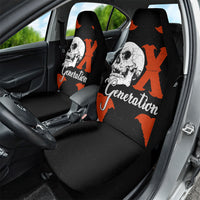 Generation X Skull Car Seat Cover Retro Distressed Grunge Edgy Nostalgia