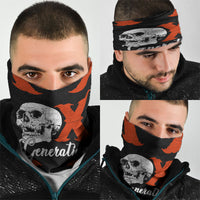 Generation X Skull Neck Gaiter Retro Distressed Grunge Edgy Nostalgia