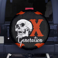 Generation X Skull Spare Tire Cover Retro Distressed Grunge Edgy Nostalgia