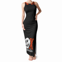 Generation X Skull Tank Maxi Dress Retro Distressed Grunge Edgy Nostalgia