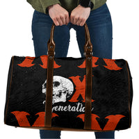 Generation X Skull Travel Bag Retro Distressed Grunge Edgy Nostalgia