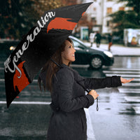 Generation X Skull Umbrella Retro Distressed Grunge Edgy Nostalgia