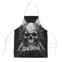 Generation X Skull Apron Distressed Heavy Metal Grunge