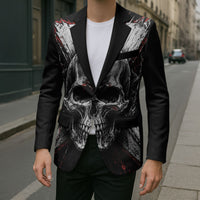 Generation X Skull Blazer Distressed Heavy Metal Grunge