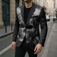 Generation X Skull Blazer Distressed Heavy Metal Grunge