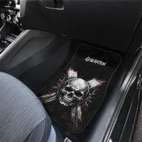 Generation X Skull Car Mats Distressed Heavy Metal Grunge