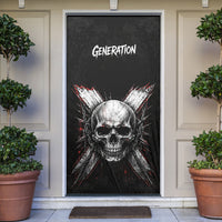 Generation X Skull Door Cover Distressed Heavy Metal Grunge
