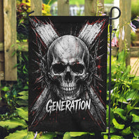 Generation X Skull Garden Flag Distressed Heavy Metal Grunge