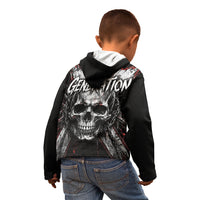Generation X Skull Kid Hoodie Distressed Heavy Metal Grunge