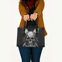 Generation X Skull Leather Bag Distressed Heavy Metal Grunge