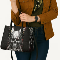Generation X Skull Leather Bag Distressed Heavy Metal Grunge