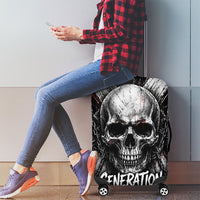Generation X Skull Luggage Cover Distressed Heavy Metal Grunge