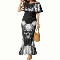 Generation X Skull Mermaid Dress Distressed Heavy Metal Grunge