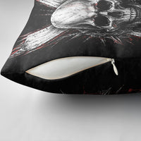 Generation X Skull Pillow Cover Distressed Heavy Metal Grunge