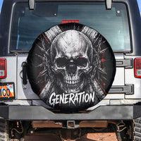 Generation X Skull Spare Tire Cover Distressed Heavy Metal Grunge