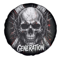 Generation X Skull Spare Tire Cover Distressed Heavy Metal Grunge