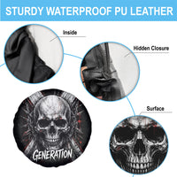 Generation X Skull Spare Tire Cover Distressed Heavy Metal Grunge
