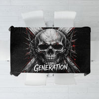 Generation X Skull Tablecloth Distressed Heavy Metal Grunge