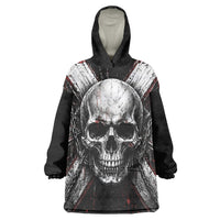 Generation X Skull Wearable Blanket Hoodie Distressed Heavy Metal Grunge