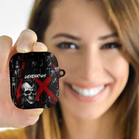 Generation X Mohawk Skull AirPods Case Distressed Punk Rock Grunge