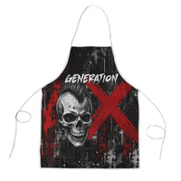 Generation X Mohawk Skull Apron Distressed Punk Rock Grunge