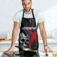 Generation X Mohawk Skull Apron Distressed Punk Rock Grunge