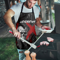 Generation X Mohawk Skull Apron Distressed Punk Rock Grunge