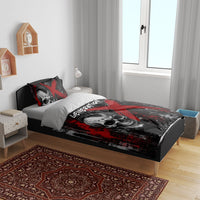 Generation X Mohawk Skull Bedding Set Distressed Punk Rock Grunge