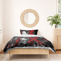 Generation X Mohawk Skull Bedding Set Distressed Punk Rock Grunge
