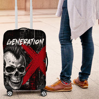 Generation X Mohawk Skull Luggage Cover Distressed Punk Rock Grunge