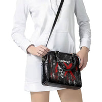Generation X Mohawk Skull Shoulder Handbag Distressed Punk Rock Grunge