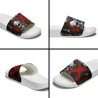 Generation X Mohawk Skull Slide Sandals Distressed Punk Rock Grunge