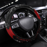 Generation X Mohawk Skull Steering Wheel Cover Distressed Punk Rock Grunge
