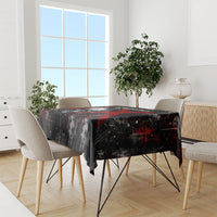 Generation X Mohawk Skull Tablecloth Distressed Punk Rock Grunge