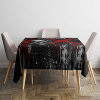 Generation X Mohawk Skull Tablecloth Distressed Punk Rock Grunge