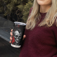 Generation X Mohawk Skull Tumbler Cup Distressed Punk Rock Grunge