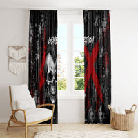 Generation X Mohawk Skull Window Curtain Distressed Punk Rock Grunge